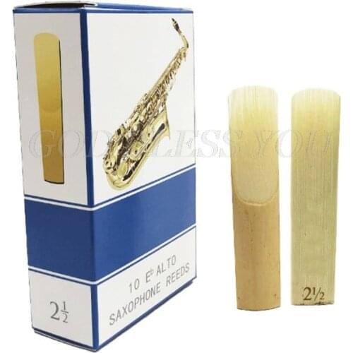 10Pcs/Set Alto/Soprano/Tenor Saxophone Reeds Strength 2.5 Bb Clarinet Reed Drop Shipping