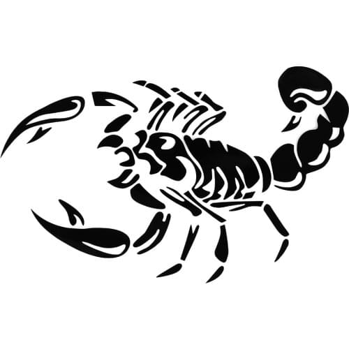 Car Stickers Decor Motorcycle Decals Funny big scorpion Vinyl Decorative Accessories Waterproof PVC,20cmx12cm