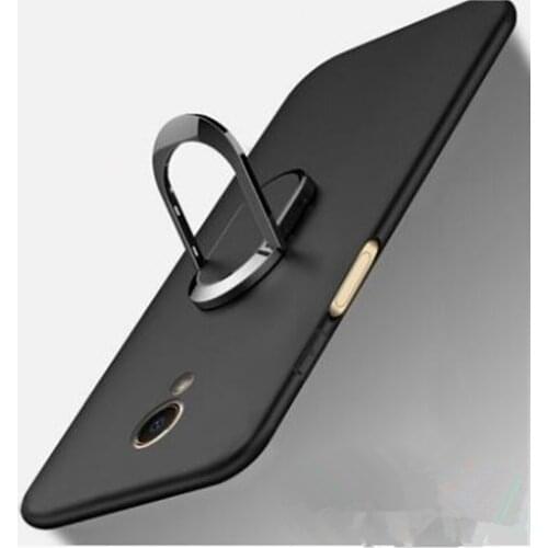 For Alcatel U5 4G OT5044 5044D Case Finger Ring Holder Soft Matte Silicone Back Cover For Alcatel U5 4G Phone Case Skin Housing
