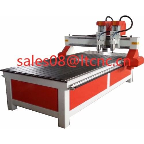 Two heads woodworking diy machine,cnc router 1300*2500mm
