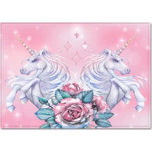 3D Unicorn Printing Home Large Carpets for Living Room Bedroom Area Rugs Cartoon Kids Play Floor Mats Girls Room Decorate carpet