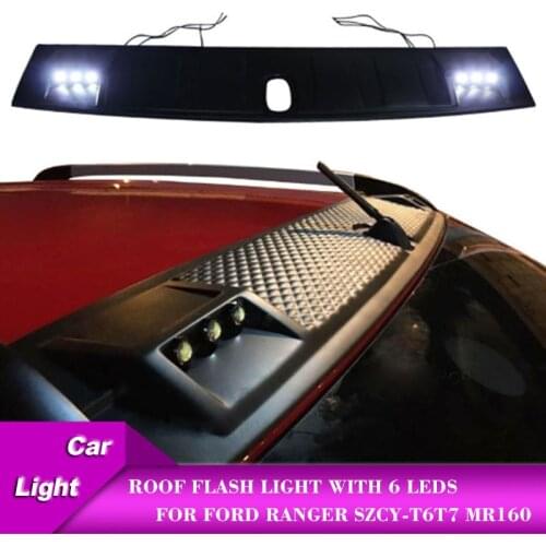 Car Roof Lights with 6 Leds SZCY-T6 T7 MR160 without remote control Auto Accessories Flash Light Wildtrack Style For Ford Ranger