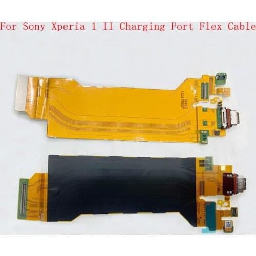 USB Charging Port Flex Cable Connector For Sony Xperia 1 II XQ-AT51 XQ-AT52 Charger Flex Module
