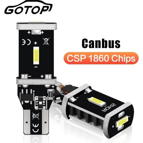 Светодиодные LED лампы W16W (W2.1x9.5d) GOTOP China At AliExpress
