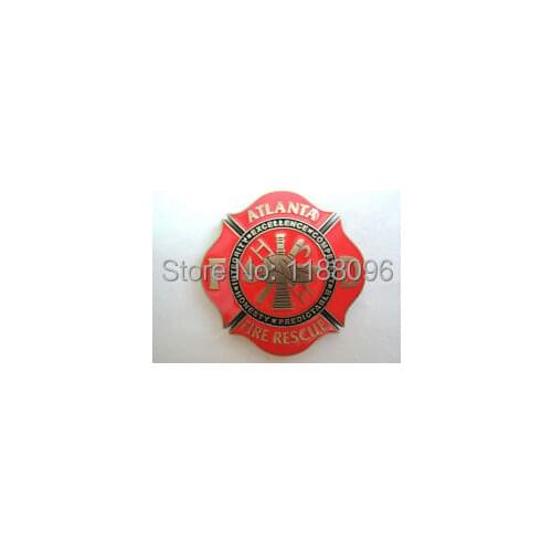 ATLANTA FIRE RESCUE HONOR SACRIFICE DUTY CHALLENGE COIN hot sales custom made metal paint enamel medals coins