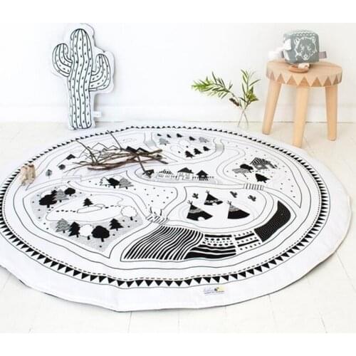 New Kids Boys Girls Cotton Play Mat Children Room Game Mat Size 95x95CM
