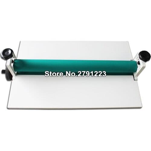 25Inch White All Metal Frame Cold Laminator Longth Manual Laminating Machine Photo Vinyl Protect Rubber Cold Laminator