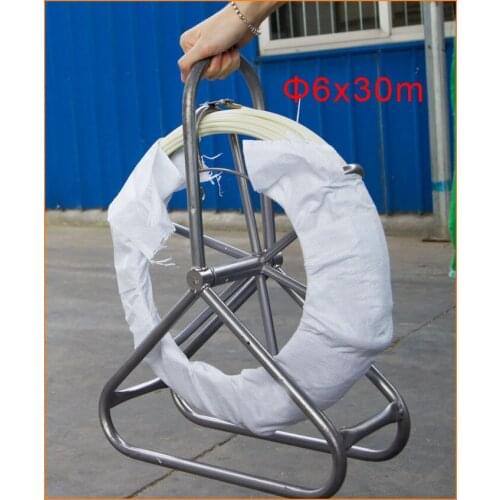 5*50m Duct Rodder, Fiberglass Electric Cable Wire Pipe Installation Tool