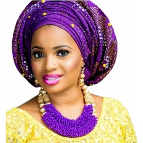 Purple Fine Jewelry Sets For Women Gold Color Balls African Set Jewelry Nigerian Wedding Beads Sets Free Shipping 2018 Fashion