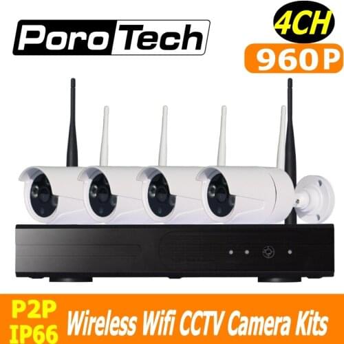 960P wifi cctv kits 4ch wirelsss IP camera kit 500m cascade mode Outdoor Indoor Home Security Surveillance System nvr kits