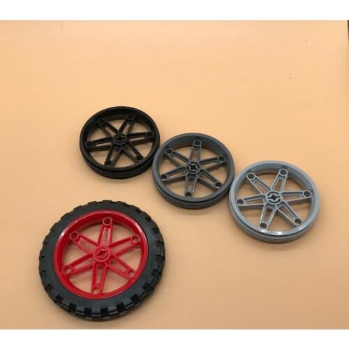 MOC High-tech 2903 Wheels 81.6x15 Motorcycle Tyre Motorcycle 2902 Fit EV3 45544 Assembles Parts Building Blocks Toys DIY