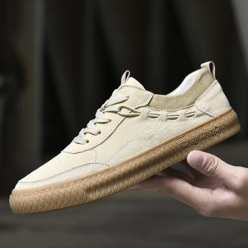 Mens Soft Leather Shoes 2021 New Fashion Lace-up Luxury Dress Shoes Fashion Retro Sneakers