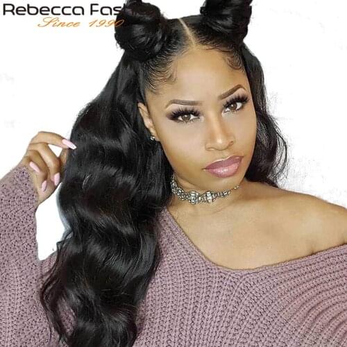 13x4 And 360 Lace Front Frontal Human Hair Wigs Body Wave Wig Pre Plucked 8-26 Inch 4x4 Lace Closure Peruvian Remy Hair Lace Wig