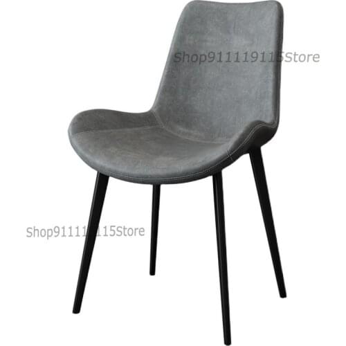 Nordic Luxury Dining Chair Family Modern Simple Restaurant Net Red Chair Coffee Shop Milk Tea Shop Leather Chair Back Stool