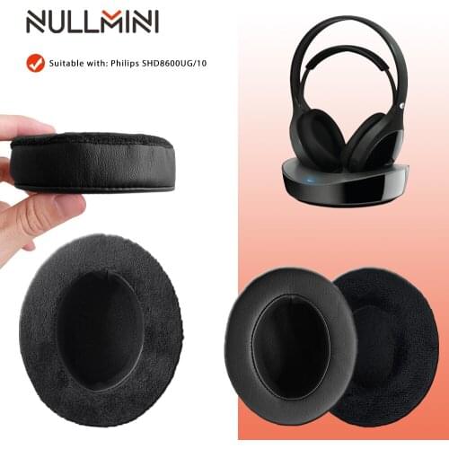 NullMini Replacement Thicken Velvet Earpads for Philips SHD8600UG/10 Headphones High Quality Sponge Sleeve Headset