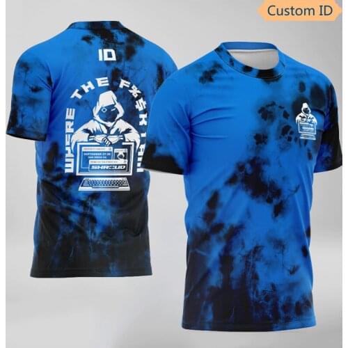 PUBG E-Sports Uniform New Jerseys Fans Game T Shirt Custom ID Tshirt For Men Women Customized Name Tees Shirt Clothing