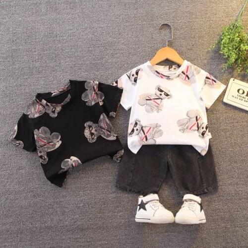 Boys Summer Clothes sets 2021 Children Casual T-shirts Shorts 2pcs Tracksuits For Baby 1 to 5 Years Toddler Sports Suits Cotton