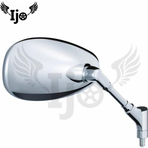 High quality chrome motorbike accessories rearview mirror unviersal cafe racer retroviseur moto mirror motorcycle side mirror