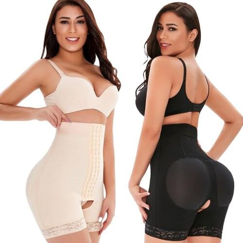 Plus Size Shapewear Tummy Control High Waisted Shaper Shorts Butt Lifter Panty Booty lifter hooks butt enhancer Bodysuit Girdle