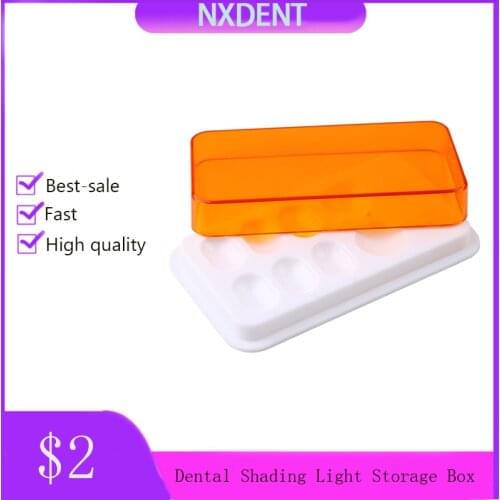 1pc Dental Shading Light Storage Box Color Toning Synthctic Acrylic Resin Box