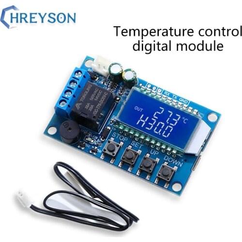 1Pcs ZZ-T01 Digital Thermostat Digital Display Temperature Control Switch Heating And Refrigeration Control Module With Screen