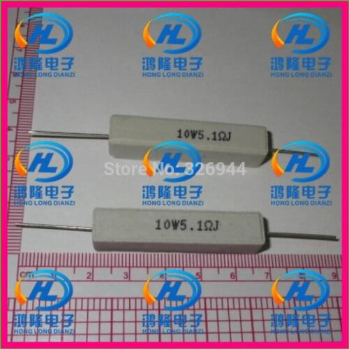10pcs/lot) 10W 5.1 ohm +/-5% / 10W 5.1 ohm 5% / 10W 5.1RJ