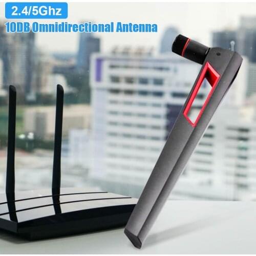 2.4G / 5G 10DB Dual Frequency Antenna Omnidirectional Wifi Antenna SMA Male (pin)/ RP-SMA Male(hole)