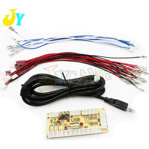 2Set Kit Zero Delay Arcade DIY USB Encoder PC For Joystick Sanwa Push Buttons Mame