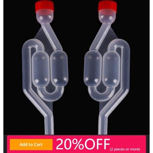 2 pc Plastic Airlock Stopper,Cerveja Wine Moonshiners Brewery Homebrew Fermentation Brewing Bar Tools