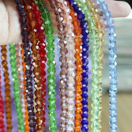 8MM Czech Glass Beads For Beadwork 70PCS/LOT Faceted Crystal Round Spacer Beads Crafts Materials For The Manufacture Of Jewelery