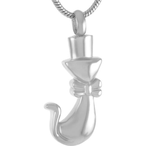 Animal Pet Cat Urn Hold Ashes Keepsakes Urns Pendant Necklace Funeral Casket Memorial Cremation Hold Ashes Jewelry