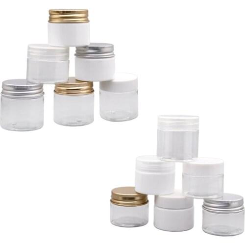 20g 30g 50pcs Empty Clear Cosmetic Cream Containers For Cream Powder Jars Tin Cosmetic Packaging Cream Jars For Canning Pot