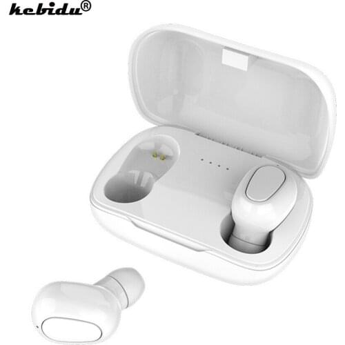 New L21 TWS Wireless Earphones Bluetooth V5.0 HIFI Stereo Sound Noise Conceling IP67 Waterproof Headset With Mic for IOS Android