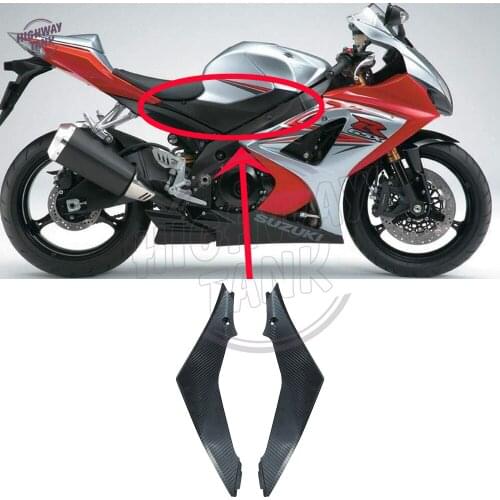 Black Motorcycle Tank Side Cover Frame Panel Fairing Trim Cowl case for SUZUKI GSXR1000 GSXR 1000 2007-2008