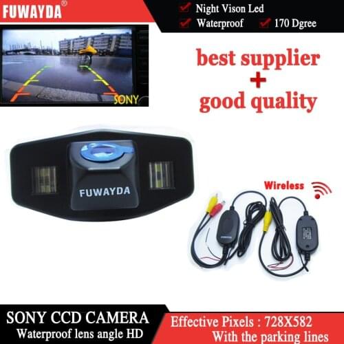 FUWAYDA Wireless FOR SONY CCD Car RearView Reverse Backup CAMERA for Honda Accord Pilot Civic Odyssey / Acura TSX WATERPROOF HD