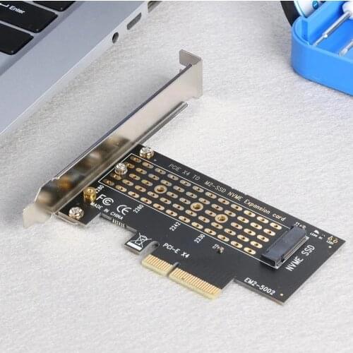 M.2 NVMe SSD to PCIe Adapter Card PCI Express 3.0 x4 2230 2242 2260 2280 Size M key M.2 SSD Riser Card support PCI-E X4, X8, X16