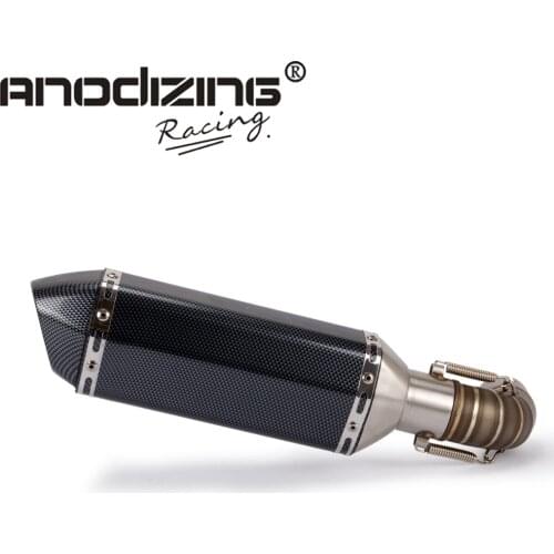 Motorcycle Slip-On Middle Pipe Link with Exhaust Muffler Exhaust Slip On For Honda CB1000R CB 1000 R 2008-2016