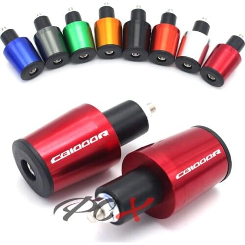 Motorcycle Accessories CNC 7/8'' 22MM Handlebar Grips Handle Bar Cap End Plugs For HONDA CB1000R CB 1000R 2008-2018