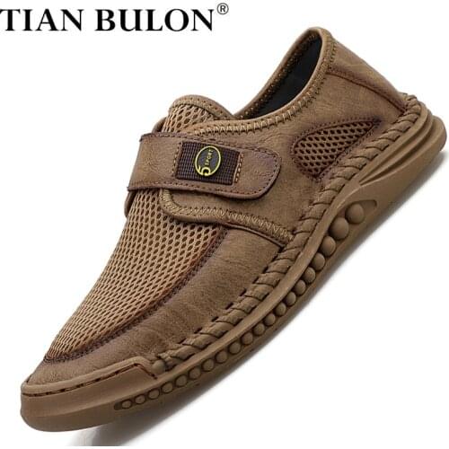 Men Mesh Casual Shoes Luxury Brand Fashion Sneakers For Men Breathable Walking Shoes Slip on Trendy Leisure Moccasins Size 38-46