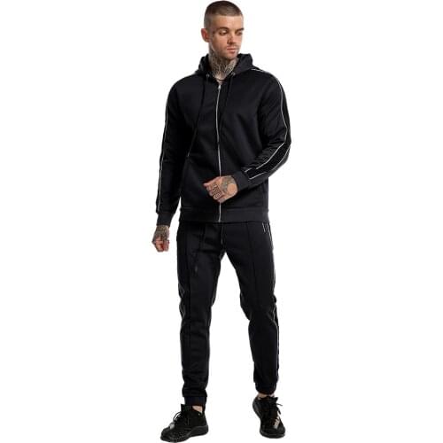 Mens Jogging Tracksuit Sport Running Jackets Set Long Sleeve Jacket+Sweatpants Sportwear Fitness Sweatshirt Pants Suit