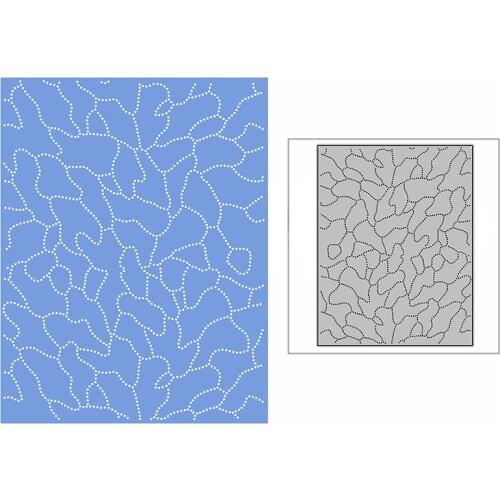 New Spotted Cracked Wall Background Plate Craft Embossing Mold 2021 Metal Cutting Dies for DIY Scrapbooking Album Card Making