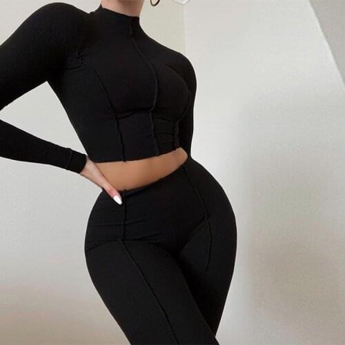 Wholesale Gym Wear Women Fitness Clothes Custom Seamless Yoga Set Comfortable Cool Suit