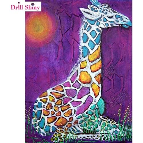 Full Square Drill 5D DIY Diamond Painting Giraffe 3D Embroidery sale set Cross Stitch Diamond mosaic pictures home Decor gift