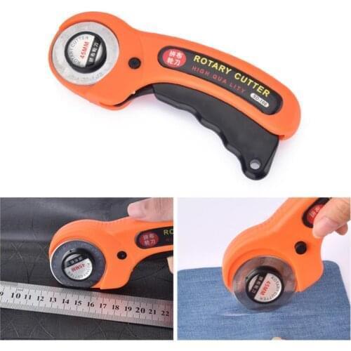 45mm Patchwork Roller Wheel Knife Cloth Cutting Knife Leather Paper Fabric Craft Fabrics Rotary Cutter DIY Sewing Accessories