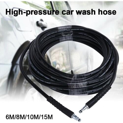 6/8/10/15m High Pressure Water Cleaning Hose for Karcher K2-K7 Car Washe 160bar/1000psi Water Pipe Vehicle Garden Washing Tool