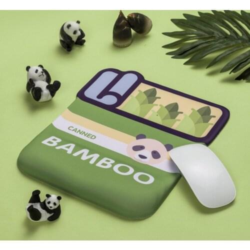 Cartoon Panda Design Keyboard Wrist Rest Pad Support Silicone Non-slip Mouse Pad Keyboard Mouse Mat with Wrist Rest for Office