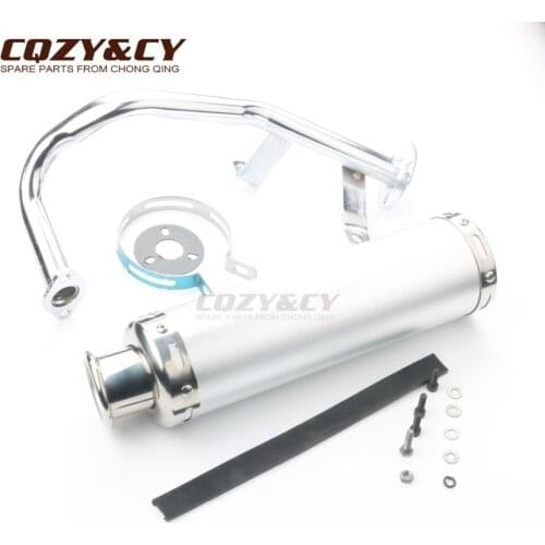 Scooter high performance exhaust pipe for TNG Low Boy 50cc GY6 50cc 4 stroke