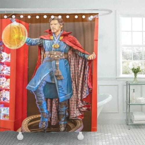 Tokyo Japan April 20 Doctor Strange Tibetan Magician Model Shower Curtains Sets with Hooks 72 x 72 Inches Waterproof Polyester