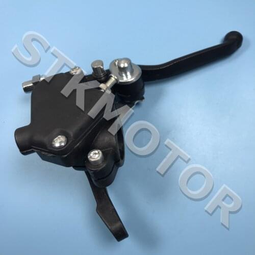 Universal Dual Brake Thumb Throttle Lever Mini 2 stroke ATV Quad 4 wheeler 43cc 47cc 49cc 7/8" handlebar thumb throttle