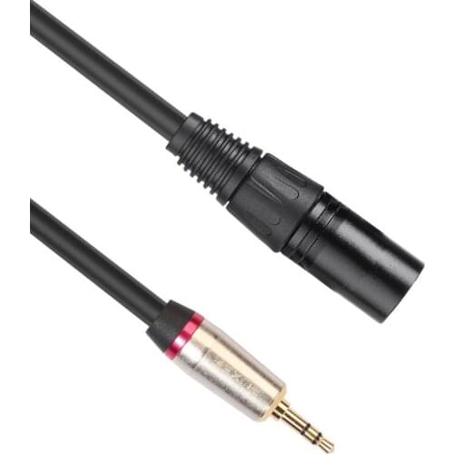 0.3m 3.5mm Stereo TRS Male to XLR 3Pin Male Audio Cable Microphone Extension Cable Wire Cord for TRS